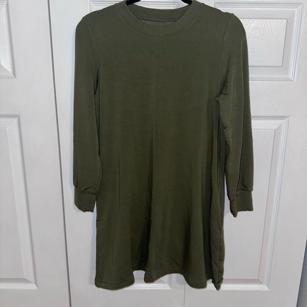 GAP Olive Green Long Sleeve Dress